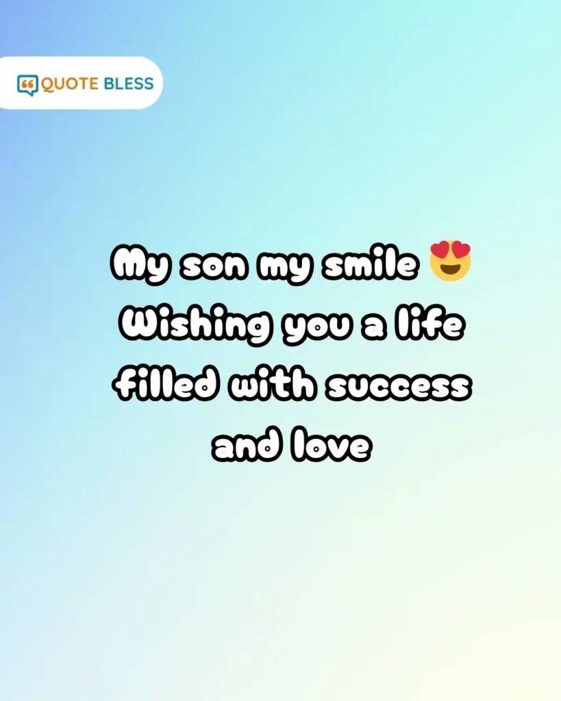 caption for national sons day highlighting smile and success