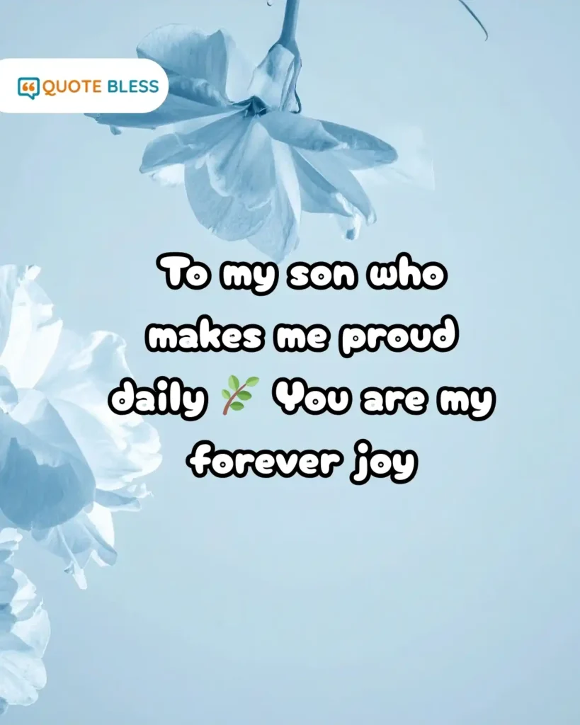 proud parent caption for national sons day with loving message