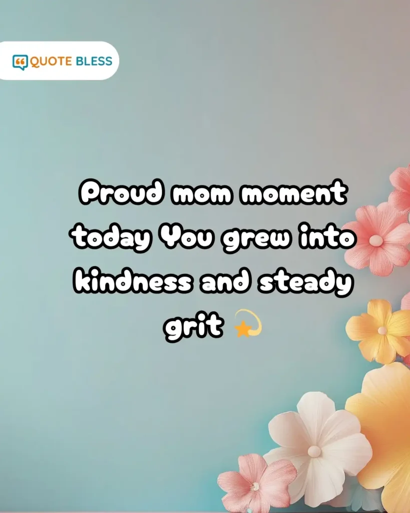 Proud mom kindness and grit National Sons Day message
