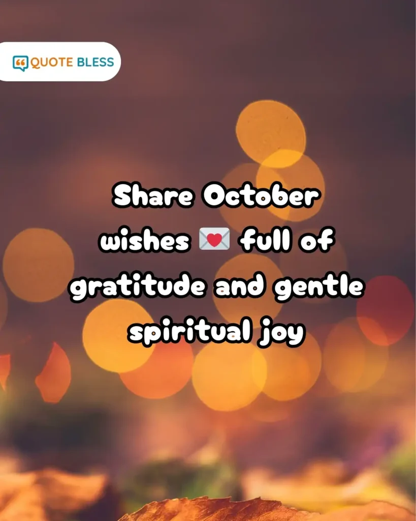 october blessings sharing message with gratitude