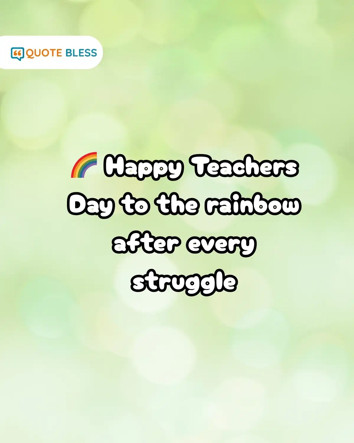 teachers day wishes and thank you notes with rainbow