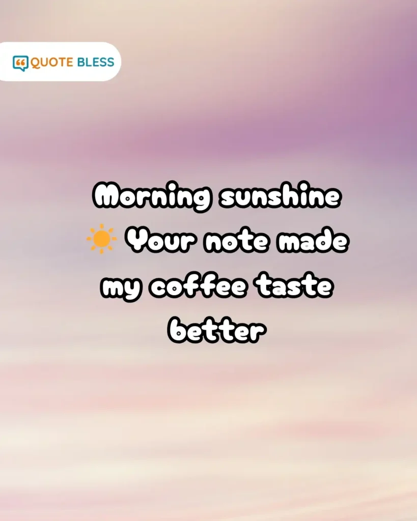 playful good morning reply text with sunshine emoji